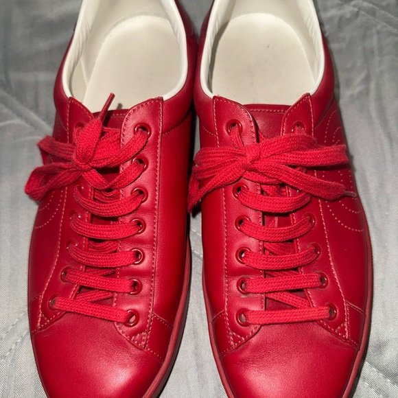 Red Gucci Sneakers - Picture 1 of 3